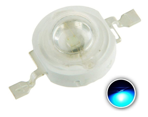 10 X Led 1w Ice Blue Smd Alto Brillo Luz Luminosidad Alta