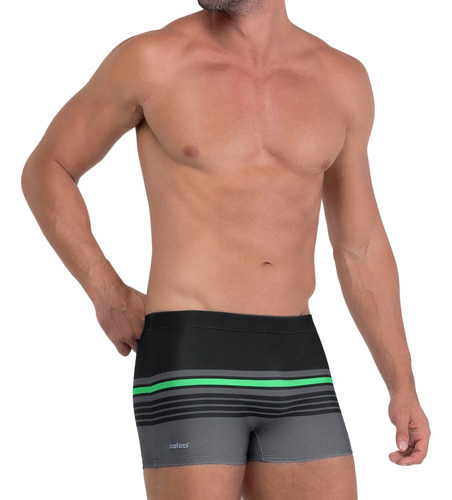 Sunga Colcci Boxer Adulto Verão Estampada Piscina Masculino