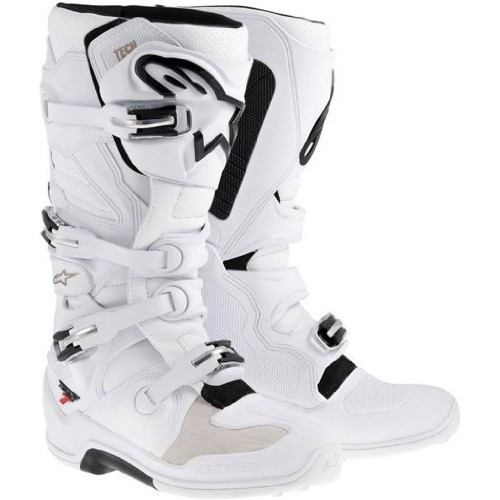 Botas De Motocross Alpinestars Tech 7 Blancas - Talla 13