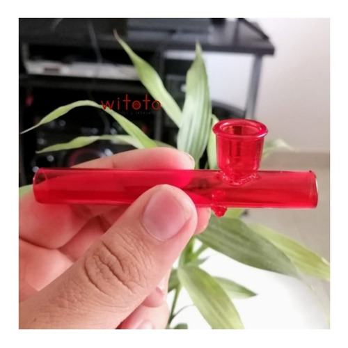 Pipa De Vidrio Roja