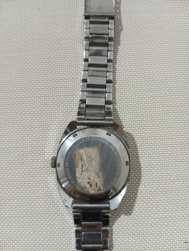 Reloj Pulsera Framont Automatico Funcionando - Antiguo . Plateado Plateado Azul (Usado)