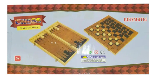Juego Backgammon Madera Estrategia Alta Calidad 48 Cm 