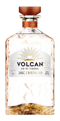 Pack De 4 Tequila Volcán De Mi Tierra Reposado Cristalino 75