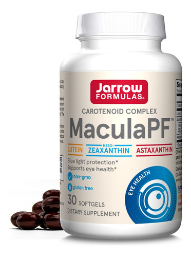 Jarrow Formulas Maculapf Complexo Carotenóide, Suplemento Di