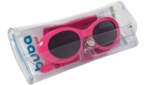 Óculos De Sol Buba ® Prot Solar + Estojo + Lenço Pink 11739