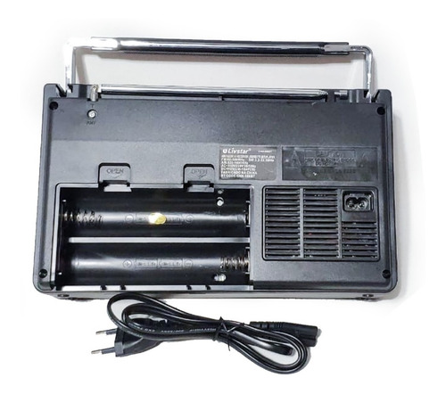 Imagem 4 de 5 de Radio Portatil Analogico Ondas Curta Recarregavel 3em1 Usb
