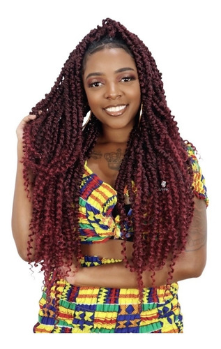 Cabelo Cacheado Passion Twist Cherey Pre Looped 270gr+brind