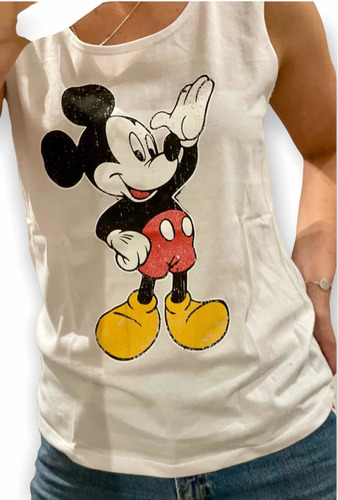 Musculosa Mickey Blanca