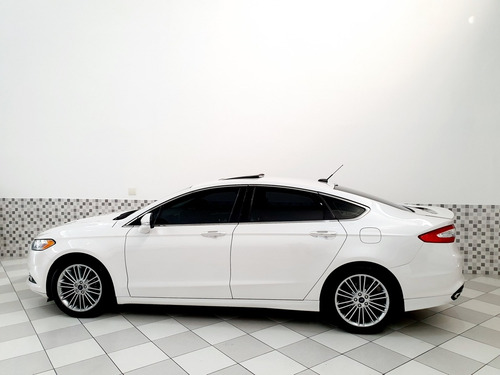 Ford Fusion Titanium 2.0 16v Fwd 2015 Branco Teto Solar