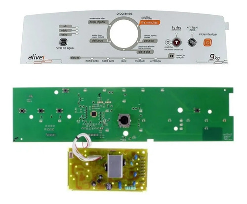 Imagem 1 de 7 de Placa Lavadora Ative 9kg Bwl09bbana W10356418 W10540663