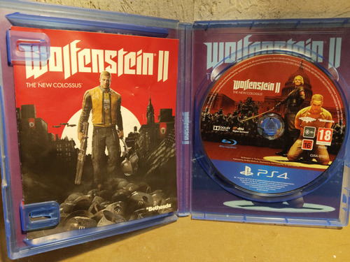 Juego Playstation Wolfenstein 2 The New Colossus Ps4 Físico (Usado)