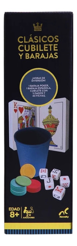 Juego De Cubilete Y Barajas Clásicos Novelty
