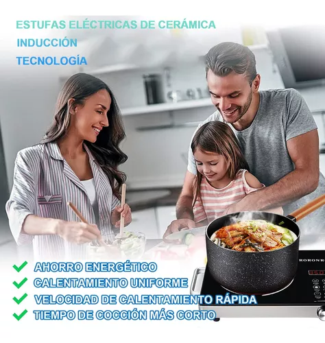 Estufa Eléctrica Belug Cerámica Parrilla 3500 W Control Táctil