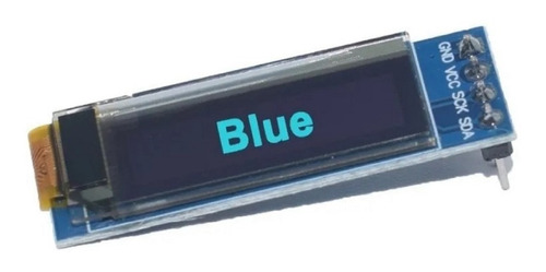 Pantalla Display Oled 128x32 0.91 Pulgadas Azul  I2c Arduino