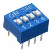 Comprar Dip Switch 4 Posiciones 2.54mm Electronica (pack X 10)