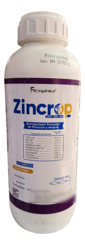 Biorregulador Promotor Floración Y Amarre Zincrop 1 L