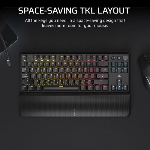 Teclado Corsair K70 Core Tkl Mecánico Inalámbrico Rgb