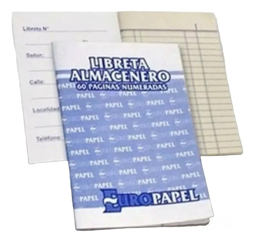 Libretas Almacenero  Páginas Numeradas - Pack X 50 Unidades.