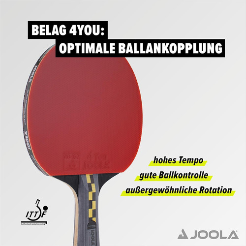 Raqueta De Tenis De Mesa Joola Modelo Racket Rojo Tipo De Mango