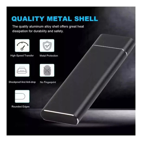 - Mini Disco Rígido Externo Ssd Para Laptop De 30 Tb, Prata