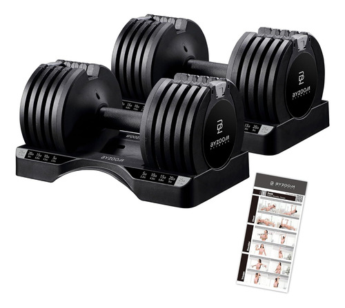 Juego De Mancuernas Ajustables De 6/11 Kg Entrenamiento...