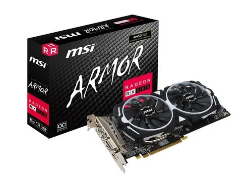 Placa De Video Msi Rx 580 Armor 8gb Oc Ddr5 Radeon