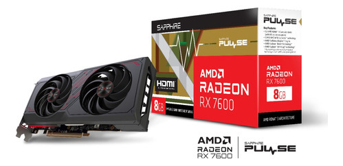 Tarjeta De Video Sapphire Amd Radeon Rx 7600 Pulse 8gb Gddr6