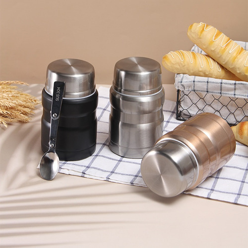 Comida Thermos Aislado Al Vacío, 500ml, Con Cuchara