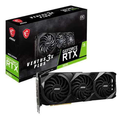 Tarjeta Gráfica Msi Gaming Geforce Rtx 3070 Ventus 3x Plus 8