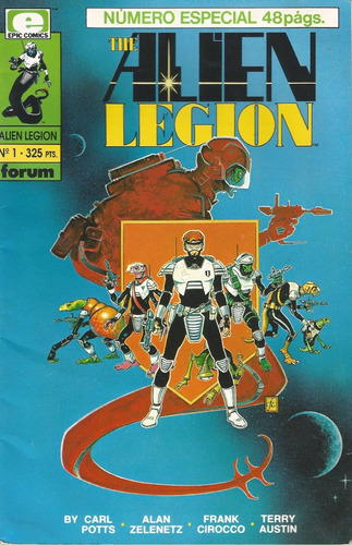The Alien Legion. #1 Y #4. Epic Comics. Planeta Deagostini. (Usado)