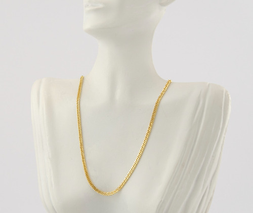 Corrente Feminina Grumet Dupla 1.9 45 Cm Ouro 18k 750 Maciça