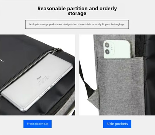 Mochila Para Notebook 15.6 Resistente Reflectante Usb