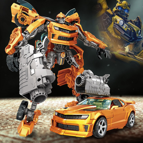 Juego De Coches Transformables Set Amarillo Bee Soldado