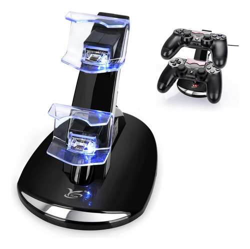 Estacion De Carga Para Joystick Ps4 Usb Led Yteam