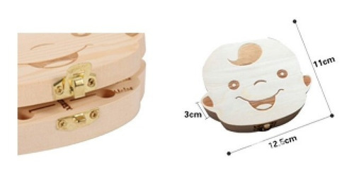 Imagen 2 de 2 de Caja De Madera Para Guardar Los Dientes De Bebé Niña Niño