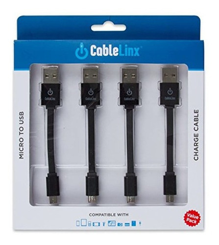 Cablelinx Value Pack De 4 Micro A Usb De Carga Cables Para A