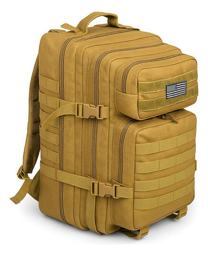 Mochila Tática Militar Grande Forte Impermeável 50 Litros Cor Desert Desenho do tecido Liso