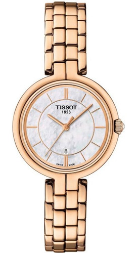 Reloj Tissot Flamingo T094.210.33.111.01 /marisio Color de la correa Oro Rosa Color del bisel Oro Rosa Color del fondo Nácar blanco