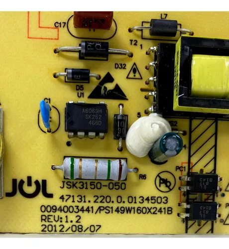 Placa Fonte Hbtv42l03fd H-buster Jsk3150-050 Ps149w160x241b Placa Fonte Hbtv42l03fd H-buster Jsk3150-050 Ps149w160x241b