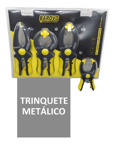 Prensa Sargento Barovo Sptra-9896 Ajustable 4 Unidades