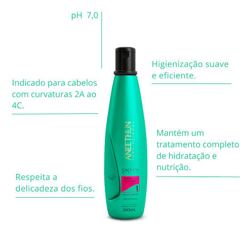Shampoo Aneethun Low Poo Cachos System 300ml