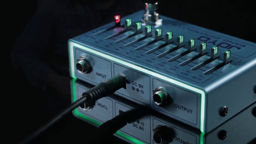 Joyo R12 Pedal Ecualizador De Guitarra De 10 Bandas Color Azul