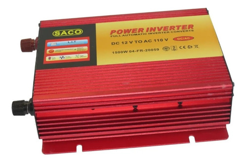 Inversor Convertidor De Corriente 12v Dc A 110v  1500w Solar