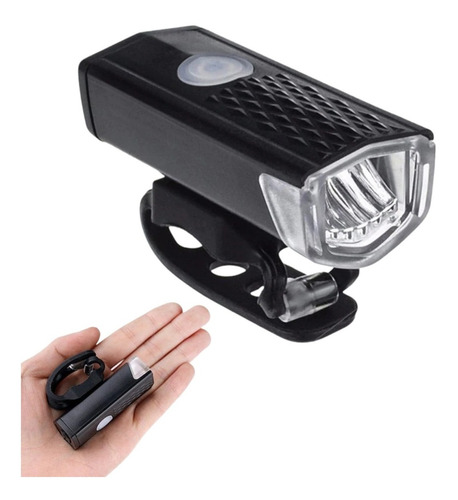 Lanterna Farol Para Bicicleta Usb Recarregavel 150 Lumes