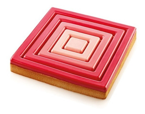 Molde Silikomart Tarte Ring Square 200x200 H20 Mm / Lauacu