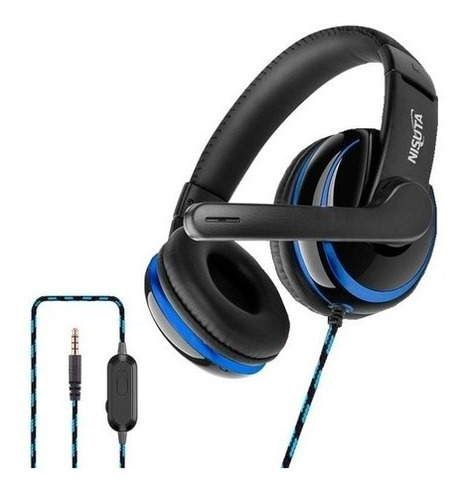 Auriculares Gamer Nisuta 60s Headset Mic Para Ps4 Pc Cel