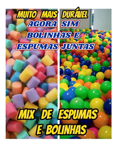Espumas+bolinhas Para Piscina De Bolinha Kit Com 1000+brinde