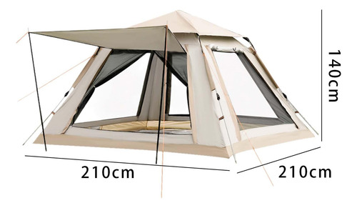 Barraca De Acampamento De Montagem Rápida, 4 Lados Com