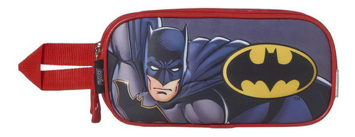 Lapicera Batman Justice League 3d Soft Doble Cierre Escolar Multicolor
