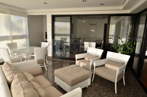 Imagem 6 de 15 de Maravilhoso Apartamento Totalmente Mobiliado E Equipado, Com 280m², 3 Suítes Sendo 1 Master, 4 Vagas - Em47231
